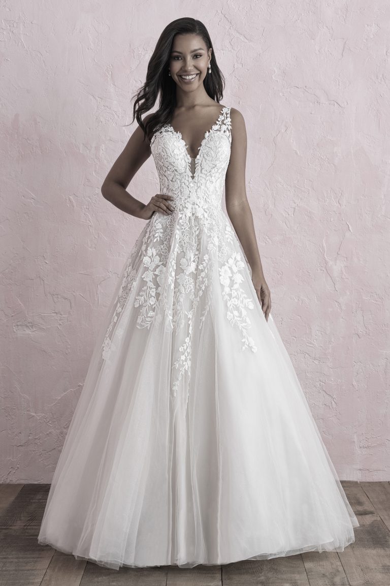 3265 Allure Romance Bridal Gown: A Floral Dream!