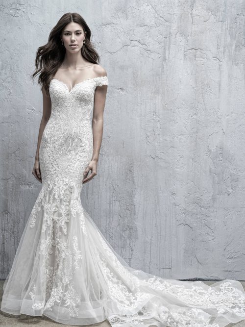 MJ557 Madison James Fit and Flare Wedding Dress