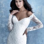 Allure Bridals Long Sleeved lace Gown 9706