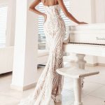 Tina Holly Spaghetti Straps Wedding Dress BA999