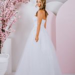lace and tulle ballgown with sweetheart neckline