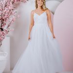 ballgown Elegant soft tulle skirt with delightful lace and straps