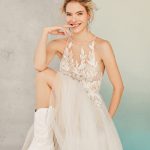 MJ750 MADISON JAMES romantic A-line tulle gown.