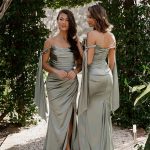 Esme TO901 Bridesmaid Dress is an off-shoulder cowl