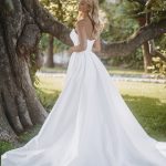 E409/PORTIA Abella Puffed Sleeve Wedding Dress