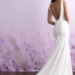 Clean, elegant and minimalist, Bridal Gown