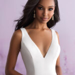 Clean, elegant and minimalist, Bridal Gown
