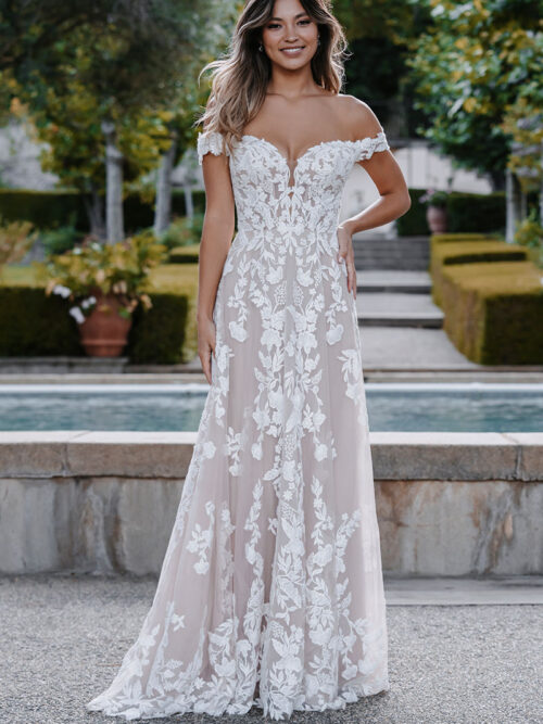 off-shoulder Wedding Dress