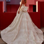 loral Jacquard Satin Wedding Dress