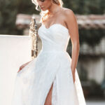 Strapless, A-line Wedding Dress