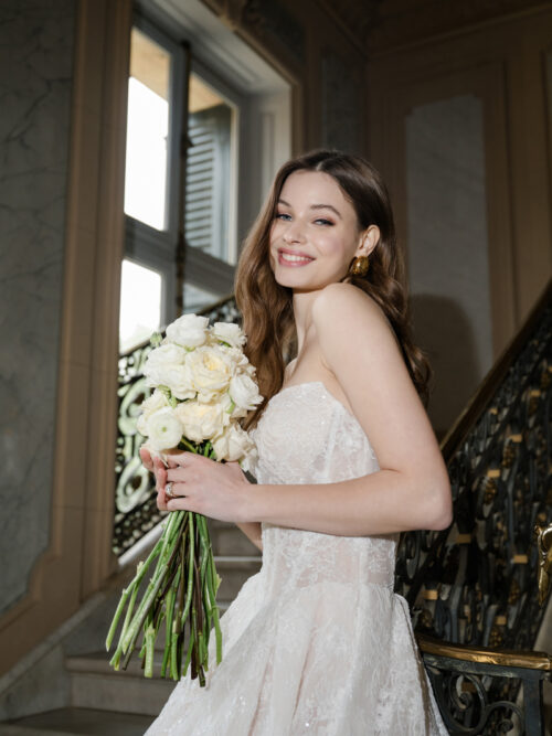 E550 Abella Carrington Lace Ballgown Wedding Dress