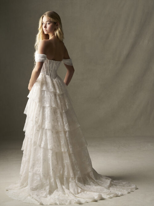 F400 Wilderly Bridal Loreto Floral Lace Wedding Dress