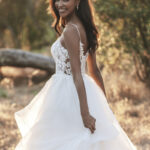 R3703 Allure Romance Pearl Lace Ballgown Wedding Dress