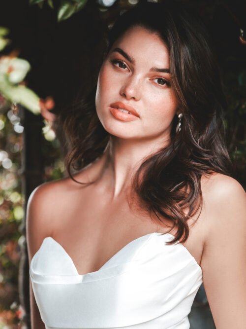 R3756 Allure Romance Mikado Fit and Flare Wedding Dress